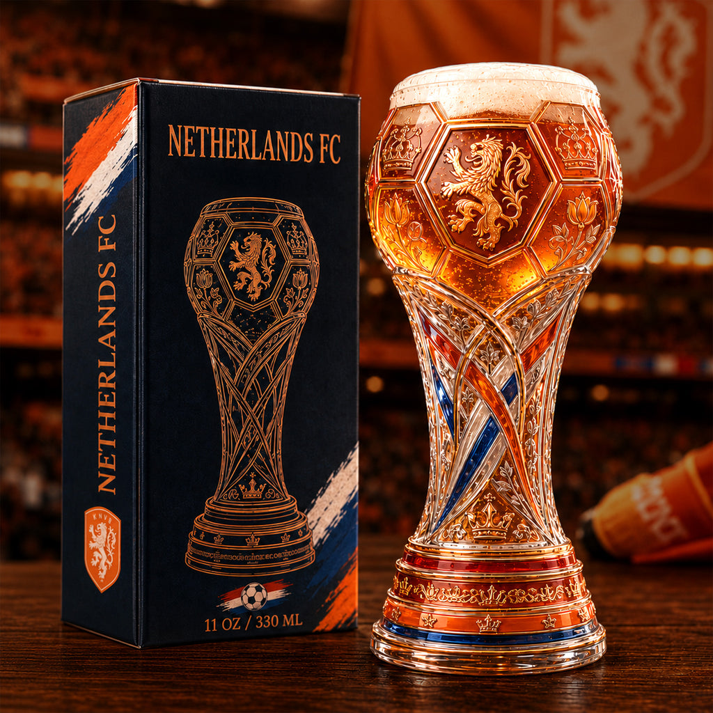 Premium NED Soccer Trophy Beer Glass TNSM