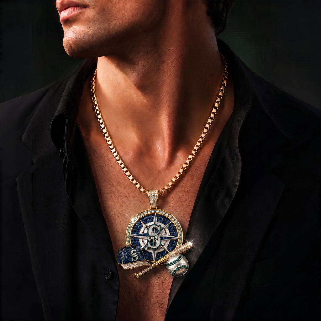 STMR Solid Gold Chain with Diamond Pendant BMD