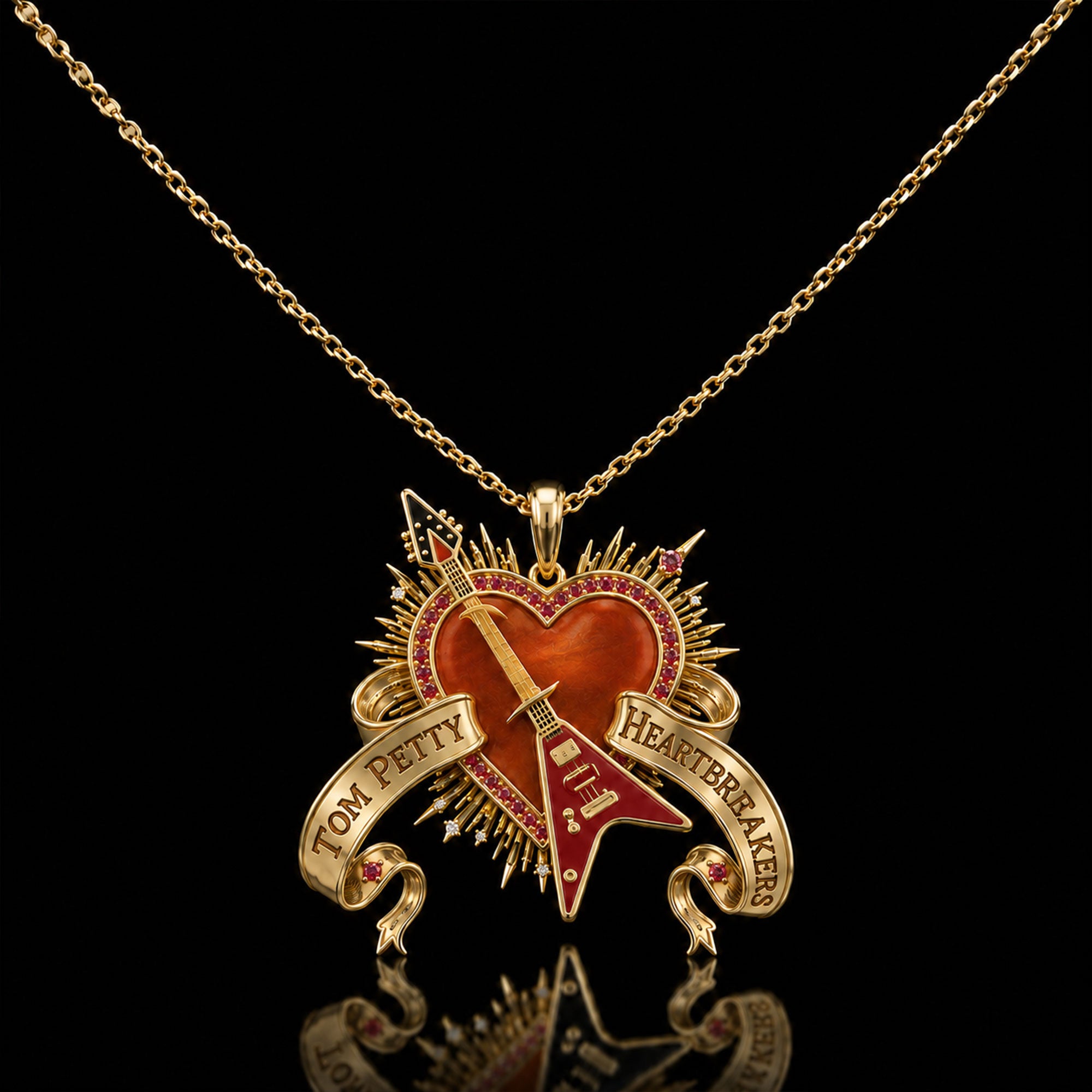 TPT Solid Gold Chain with Diamond Pendant BMD