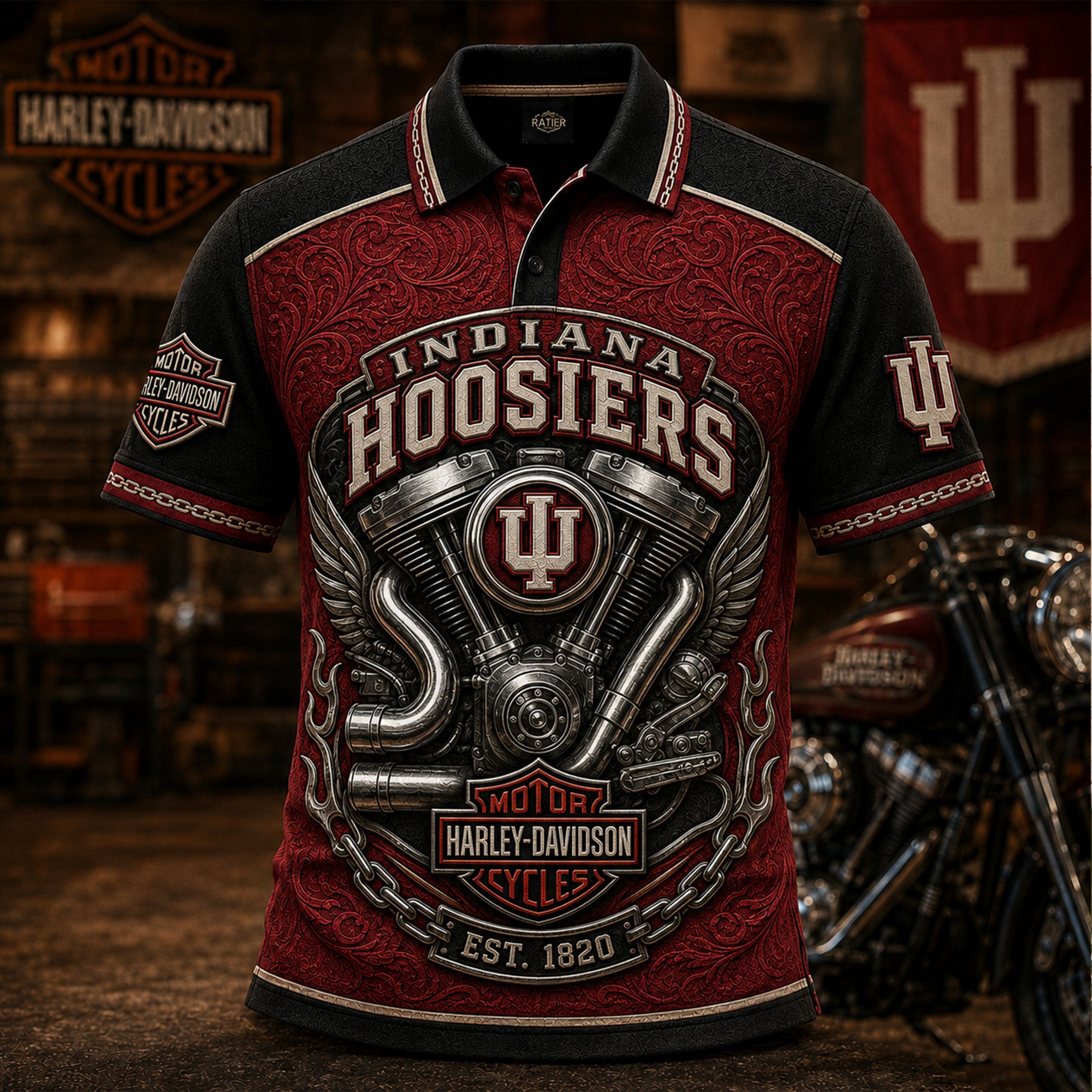 PREMIUM IDH EMBOSS POLO SHIRT HQH