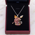FSS Solid Gold Chain with Diamond Pendant HTTT