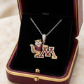 MGG Solid Gold Chain with Diamond Pendant HTTT