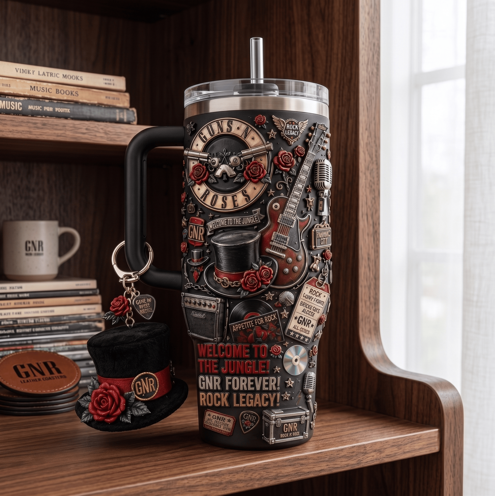 GNR 40oz Tumbler With Handle HTTT