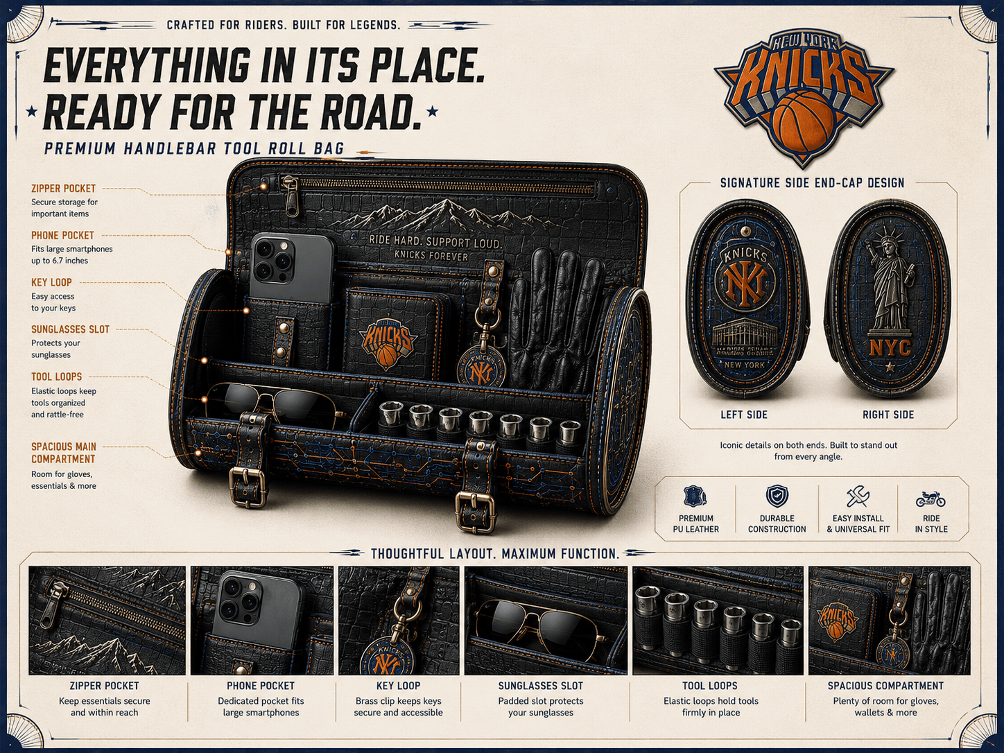 NYK Premium Vintage Motorcycle Bag NTNA