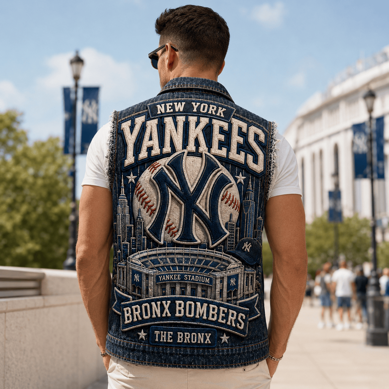 NYY PREMIUM DENIM VEST TTNL