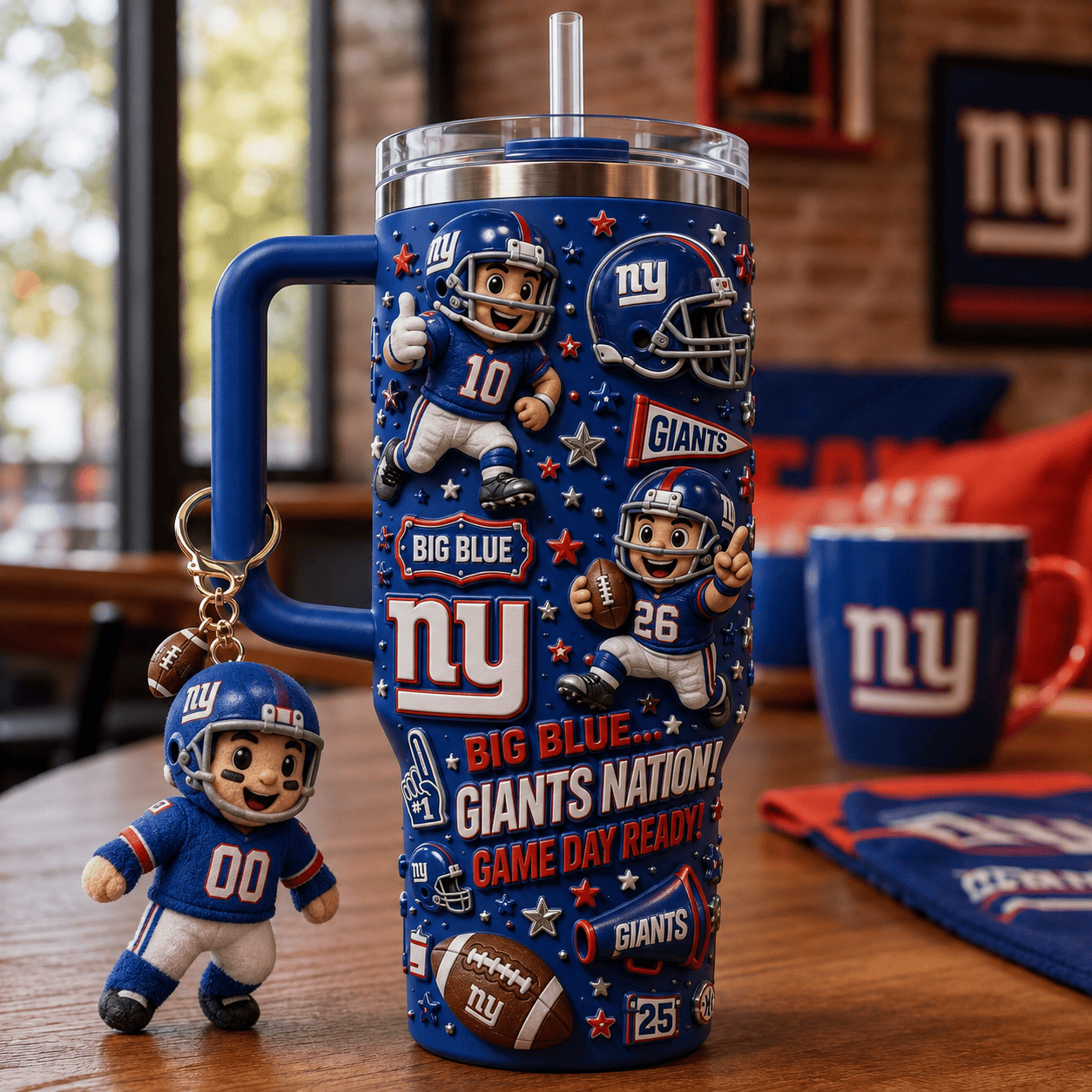 NYG 40oz Tumbler With Handle DNBN