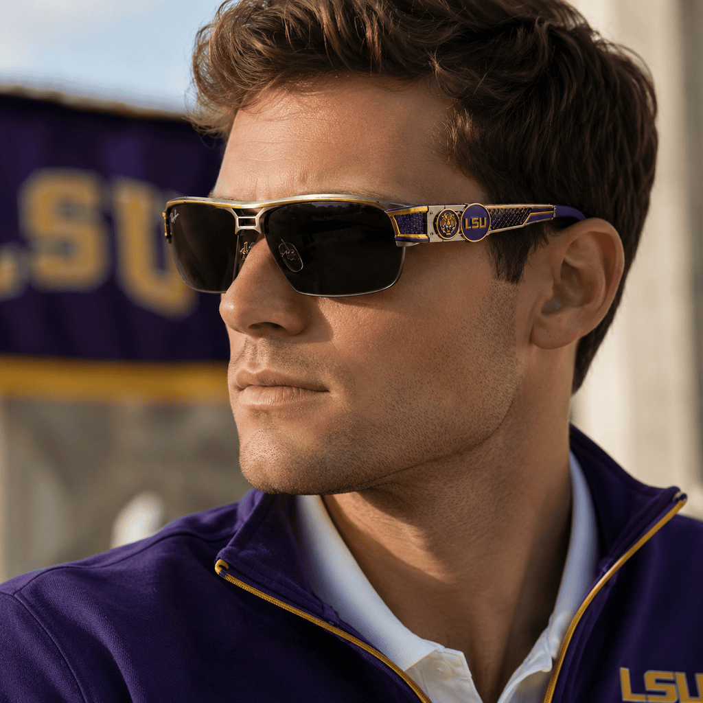 PREMIUM LSU UNISEX SUNGLASSES NTVA