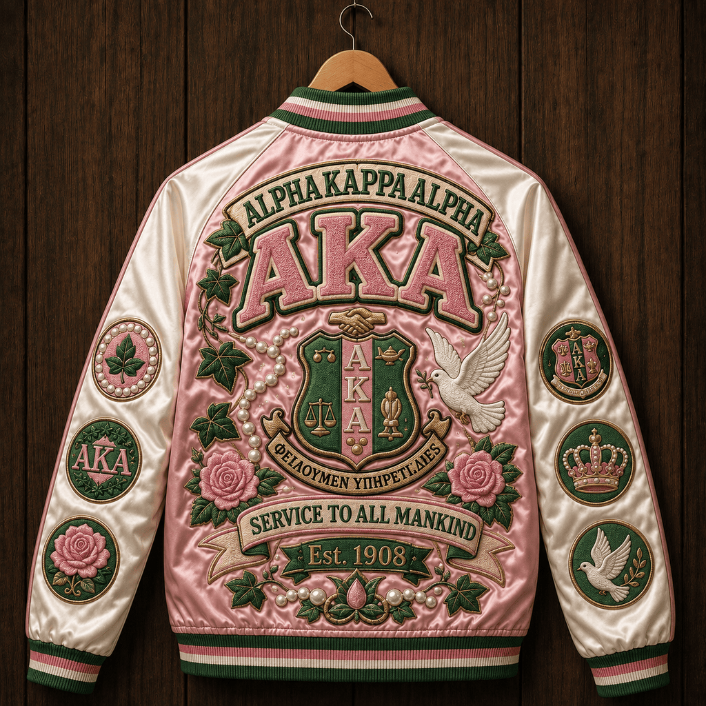 PREMIUM AKA SATIN BASEBALL JACKET NTNA