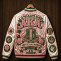 PREMIUM AKA SATIN BASEBALL JACKET NTNA