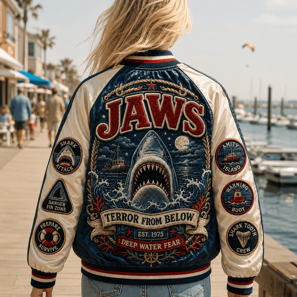 PREMIUM JAWS SATIN BASEBALL JACKET NTNA