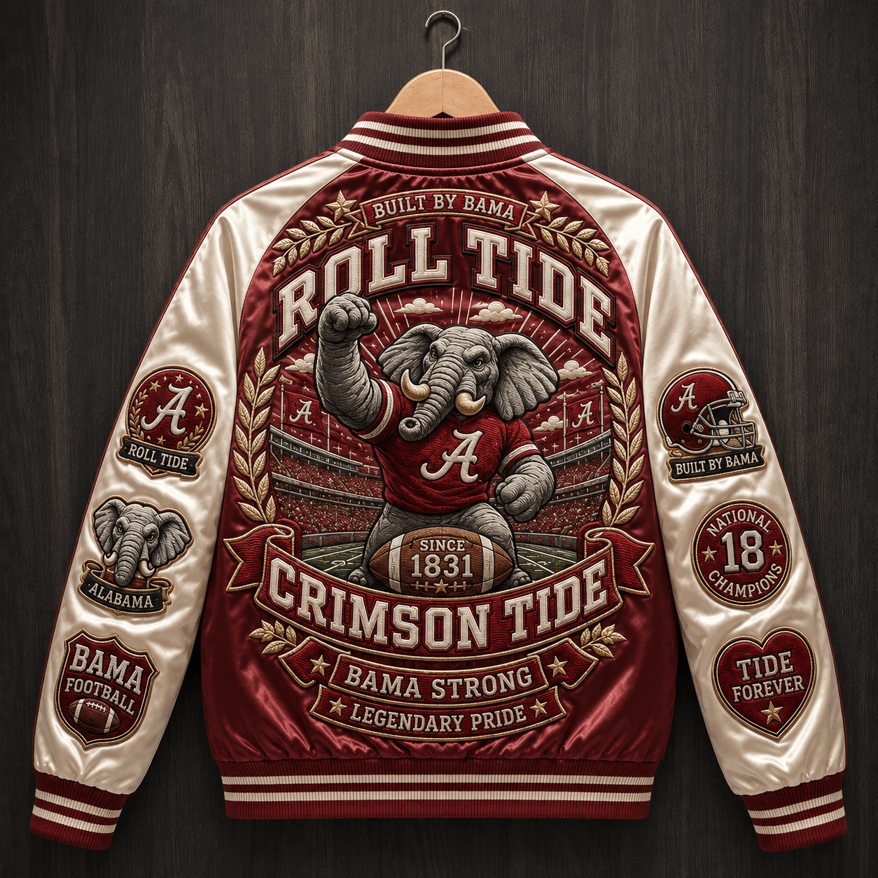 PREMIUM ACT SATIN BASEBALL JACKET NTNA