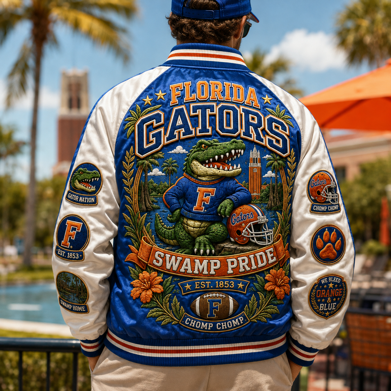 PREMIUM FGT SATIN BASEBALL JACKET NTNA
