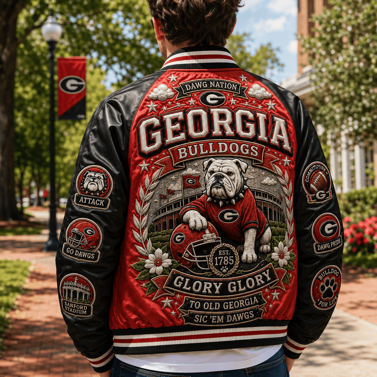 PREMIUM GGBD SATIN BASEBALL JACKET NTNA