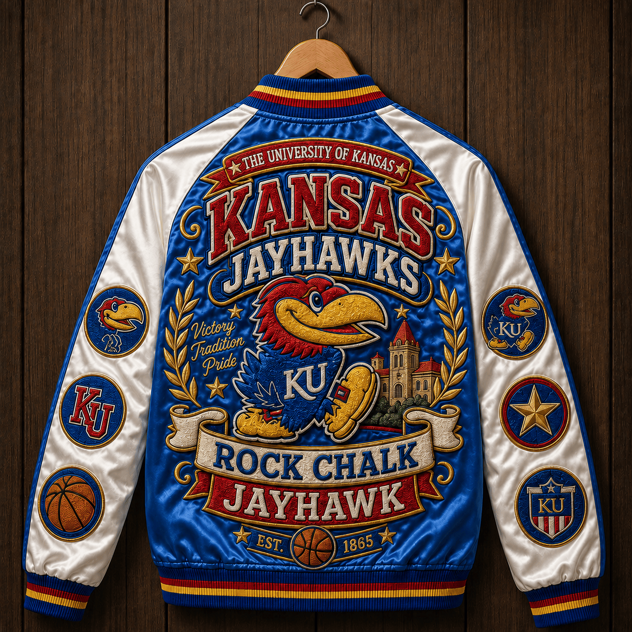 PREMIUM KHSB SATIN BASEBALL JACKET NTNA