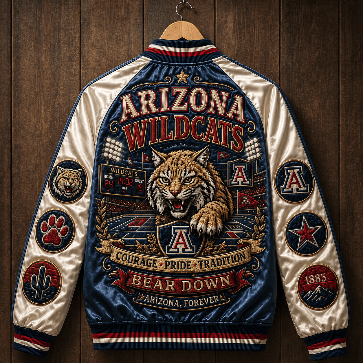 PREMIUM AWC SATIN BASEBALL JACKET NTNA
