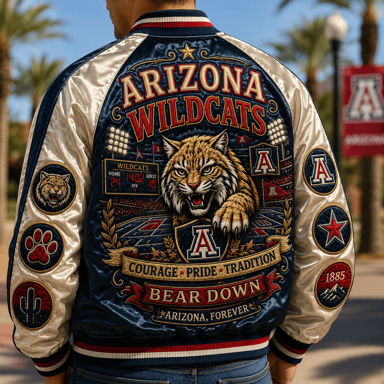 PREMIUM AWC SATIN BASEBALL JACKET NTNA