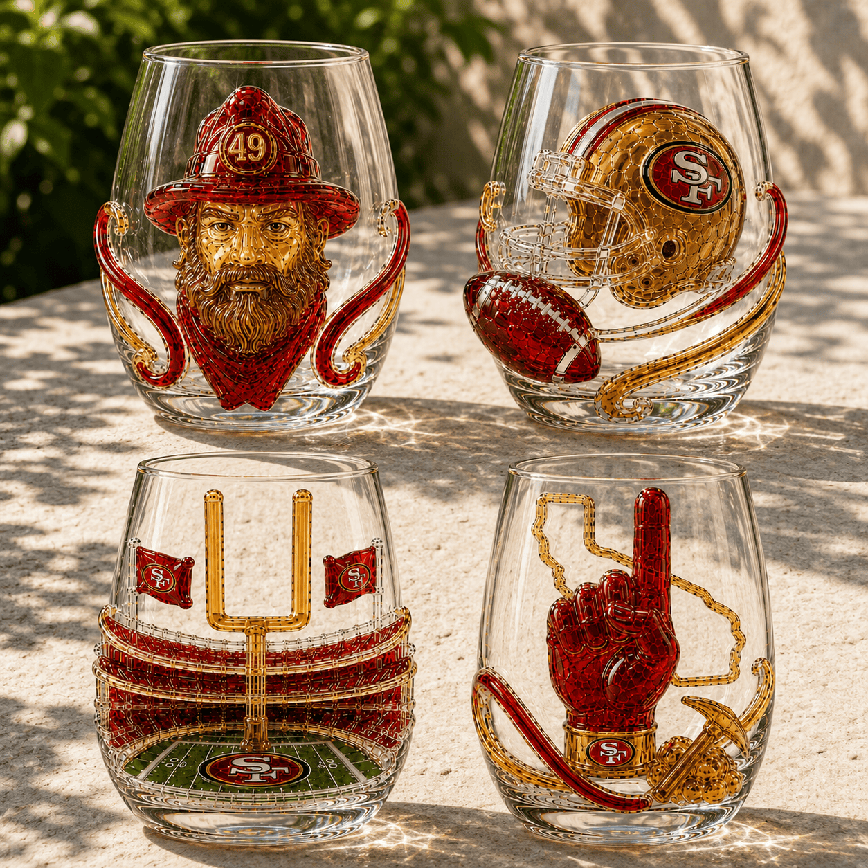 SF49 Stemless Glass Cup Set TTTT