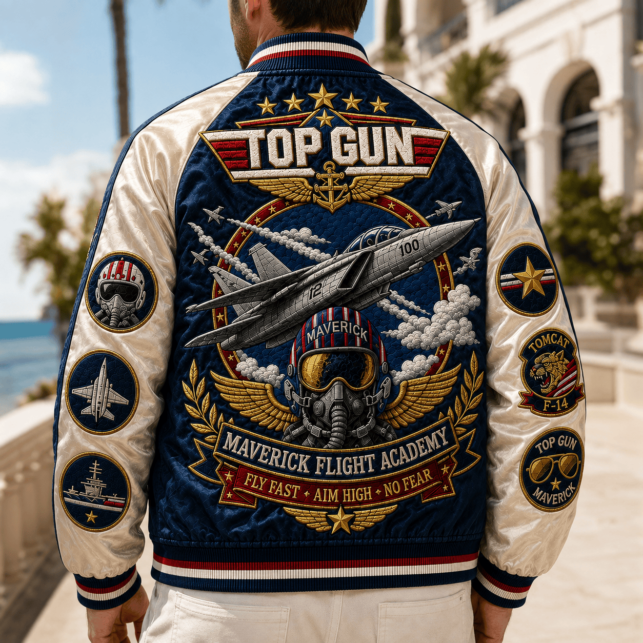 PREMIUM TG SATIN BASEBALL JACKET NTNA
