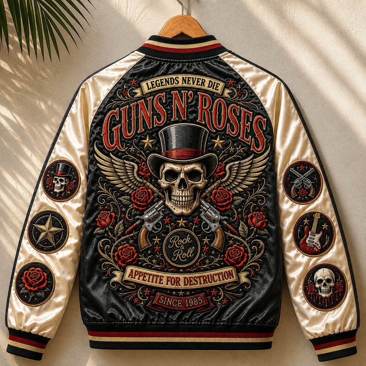 PREMIUM GNR SATIN BASEBALL JACKET NTNA
