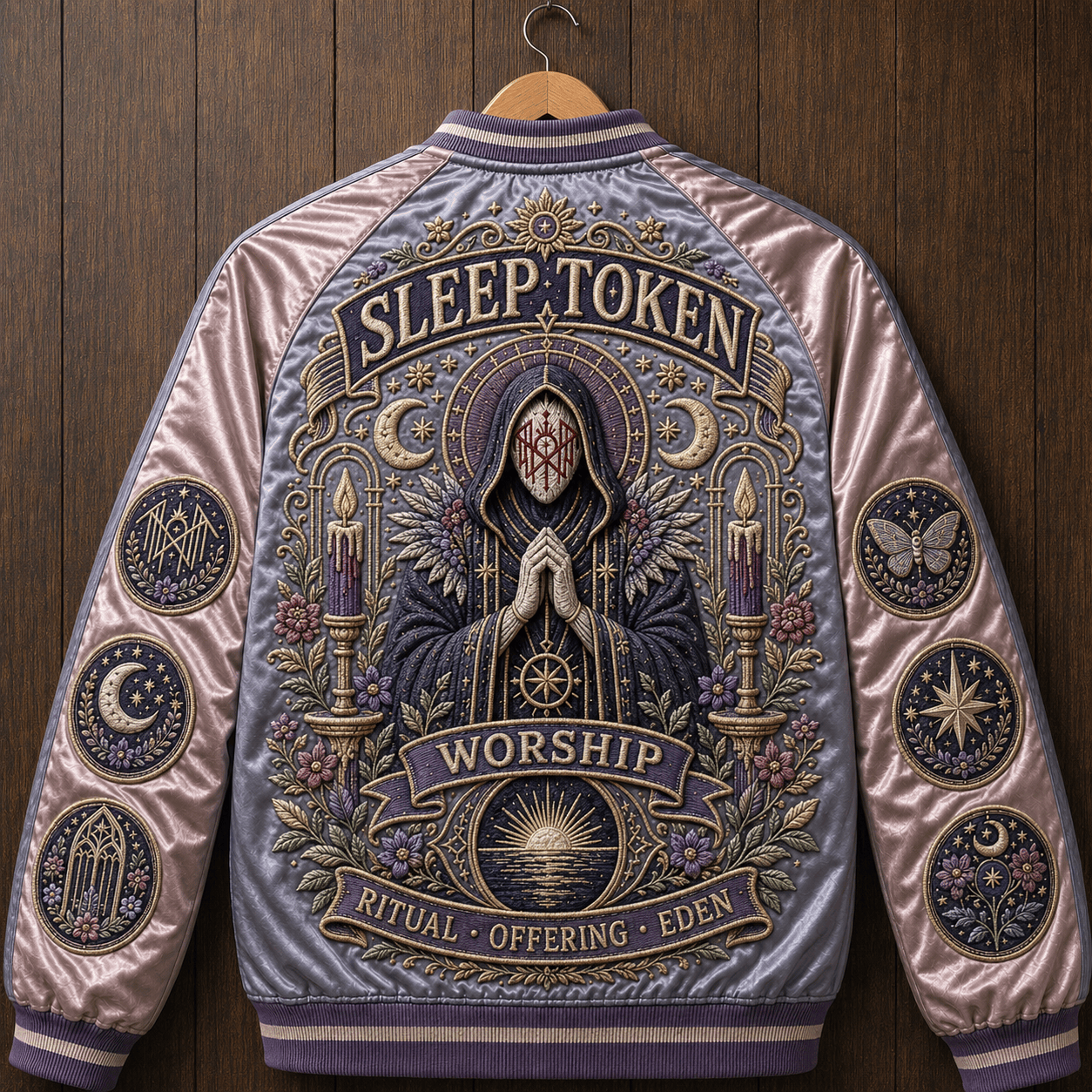 PREMIUM SLT SATIN BASEBALL JACKET NTNA