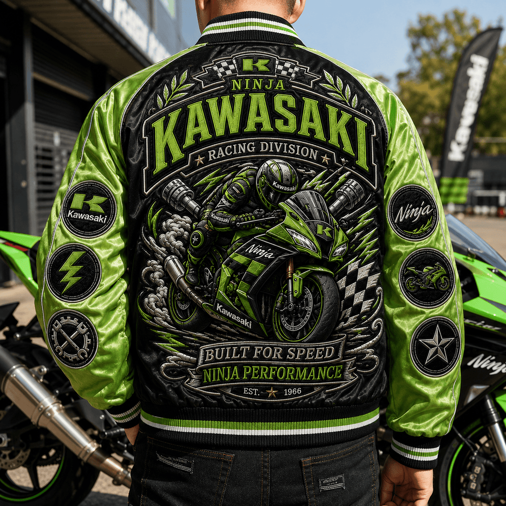 PREMIUM KWSK SATIN BASEBALL JACKET NTNA