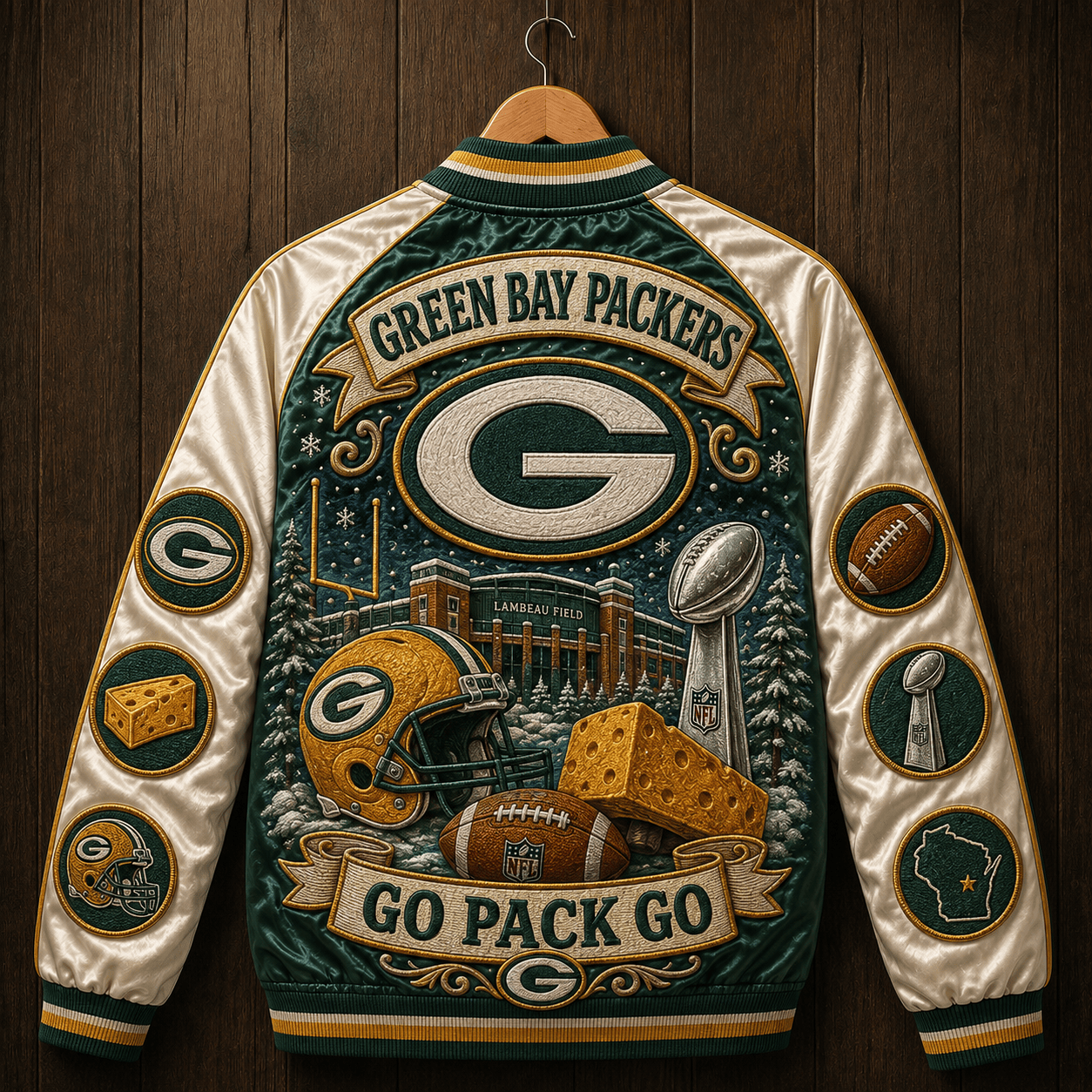 PREMIUM GBP SATIN BASEBALL JACKET PDL