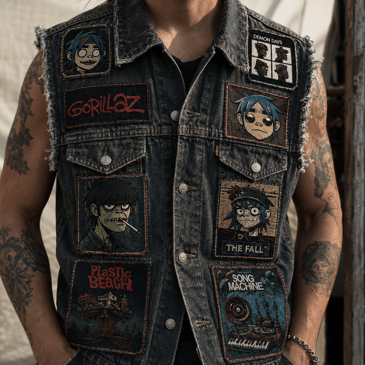 GRL PREMIUM DENIM VEST NVH