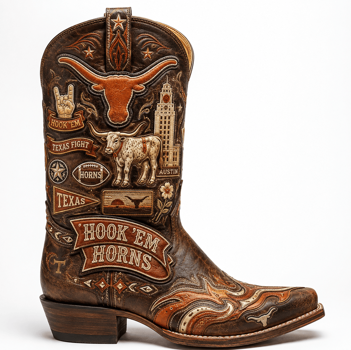 TLH WESTERN COWBOY BOOTS HTTT