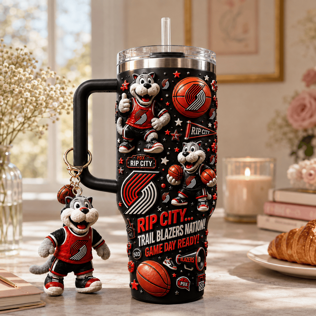 PTBZ 40oz Tumbler With Handle DNBN