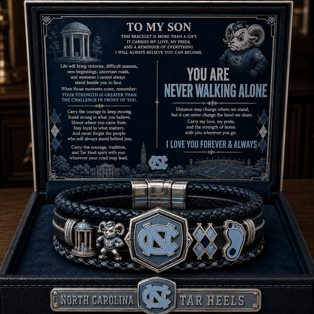 UNC Braided Bracelet Set TTNL