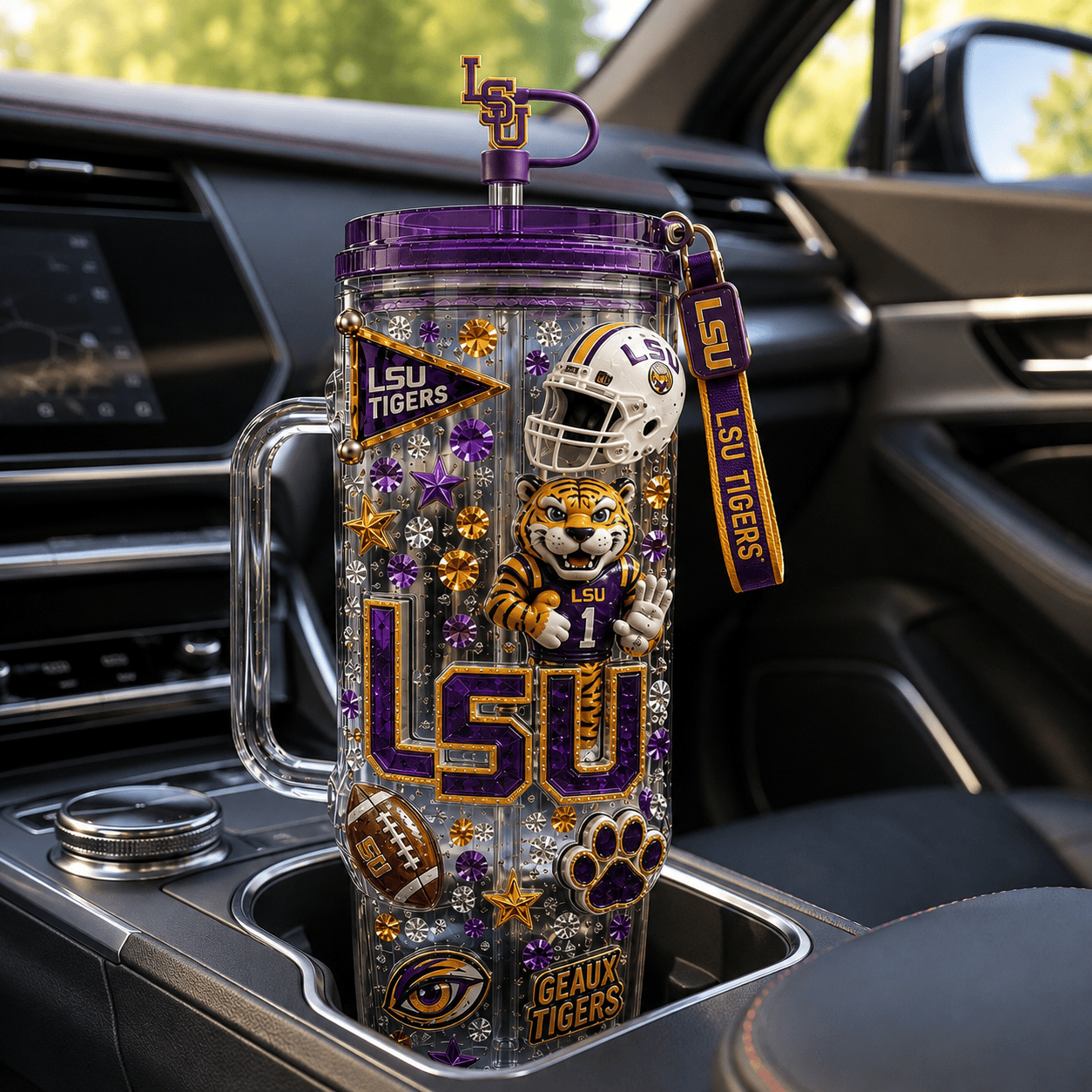 LSUT 40oz Tumbler With Handle NHVH