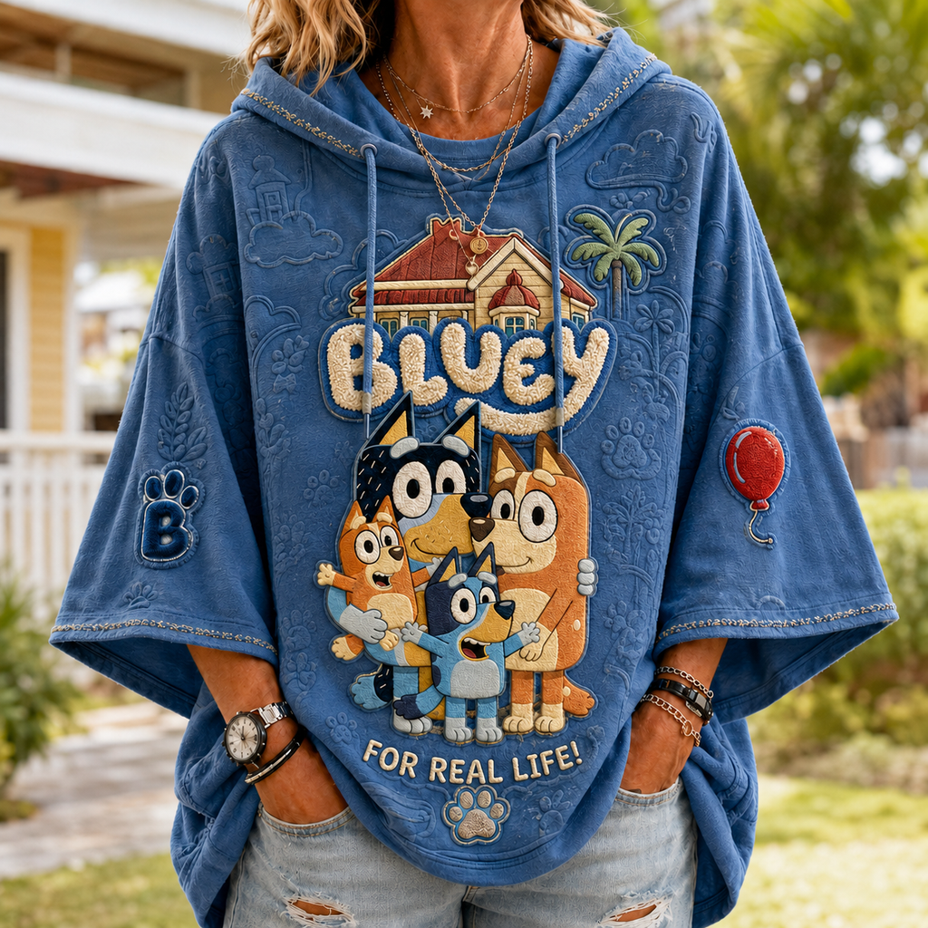 Premium BLU Short Sleeve Hoodie NTVA