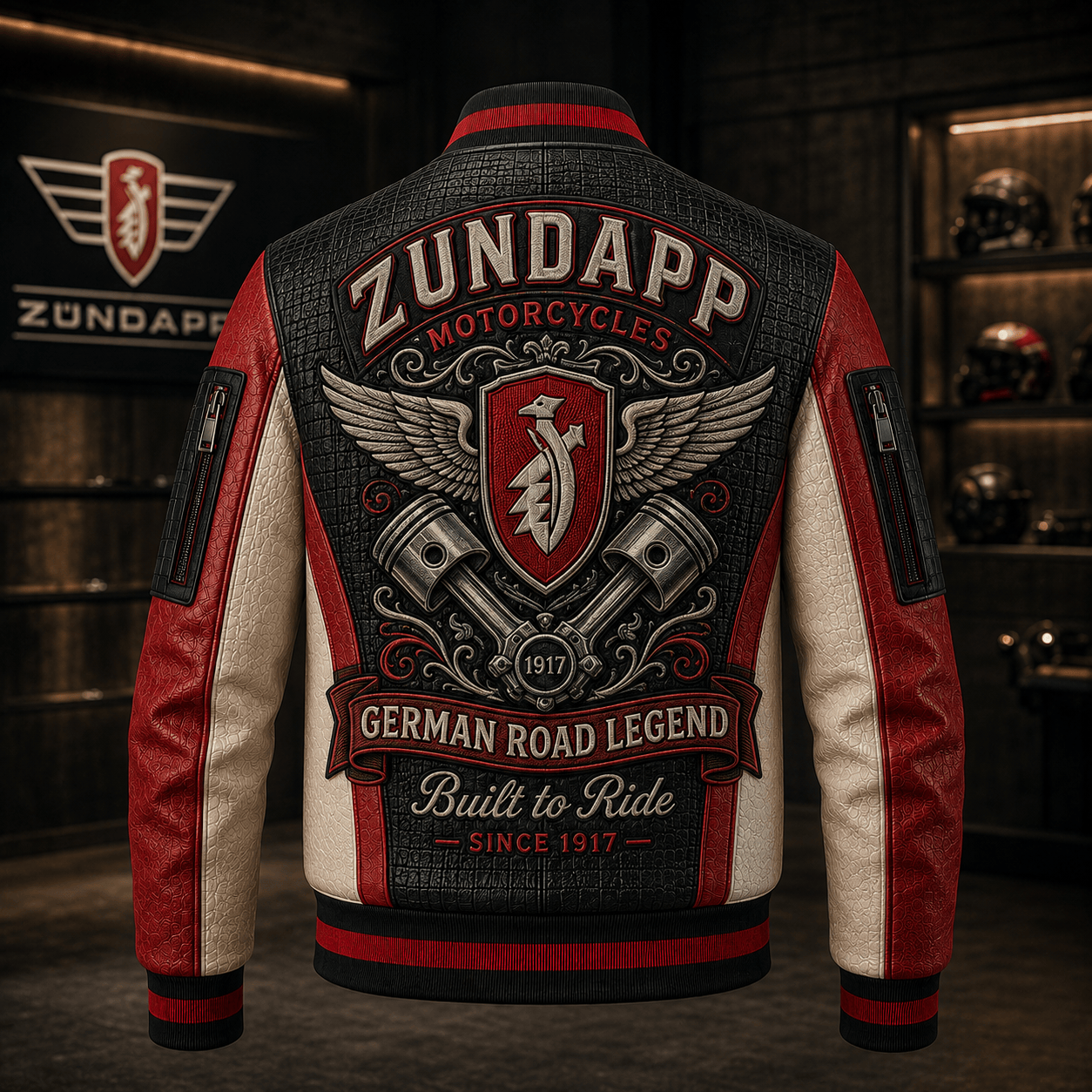 Premium ZUD Leather Zipper Jacket TNSM