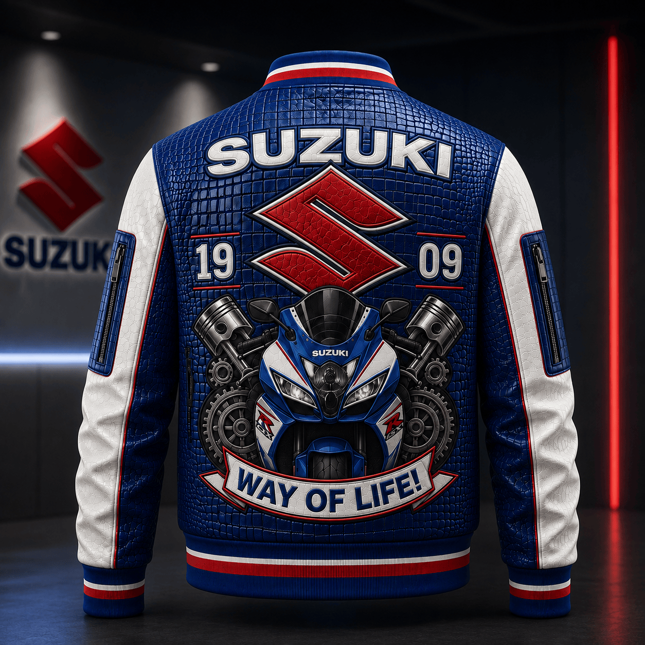 Premium SZKI Leather Zipper Jacket TNSM