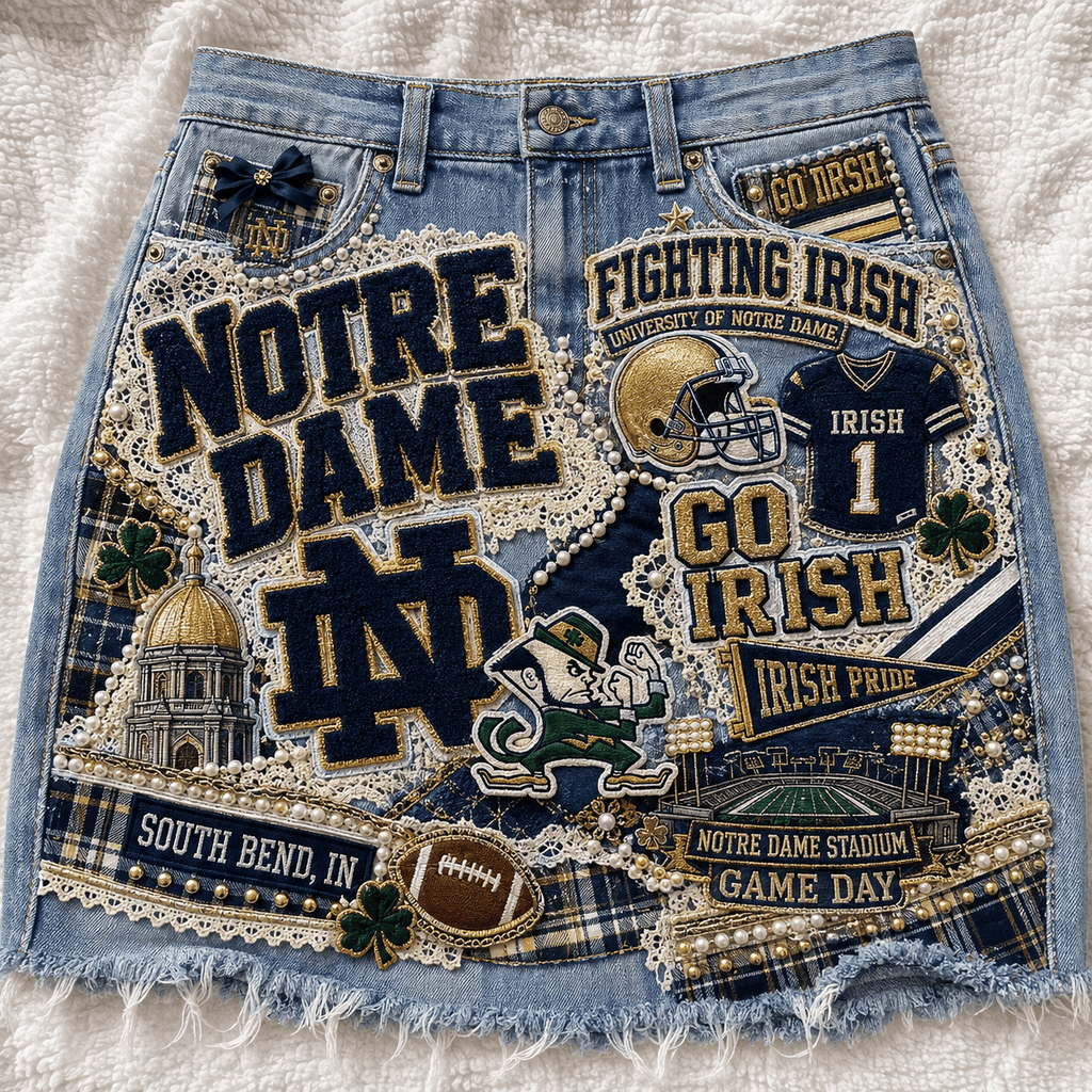 NDFI Embellished Denim Skirt NTKO