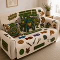 TMNT Tufted Sofa Cover & Pillow Set DNBN