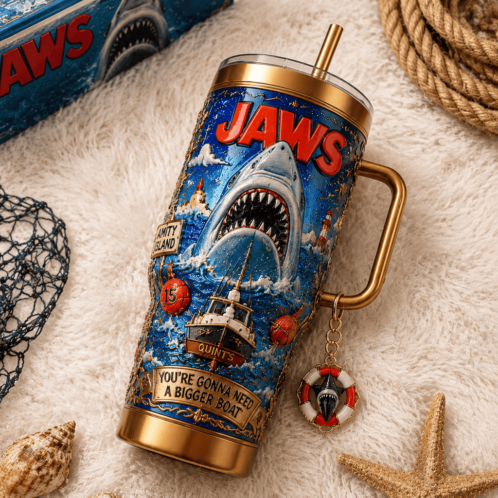 JAWS 40oz Tumbler With Handle TTNL