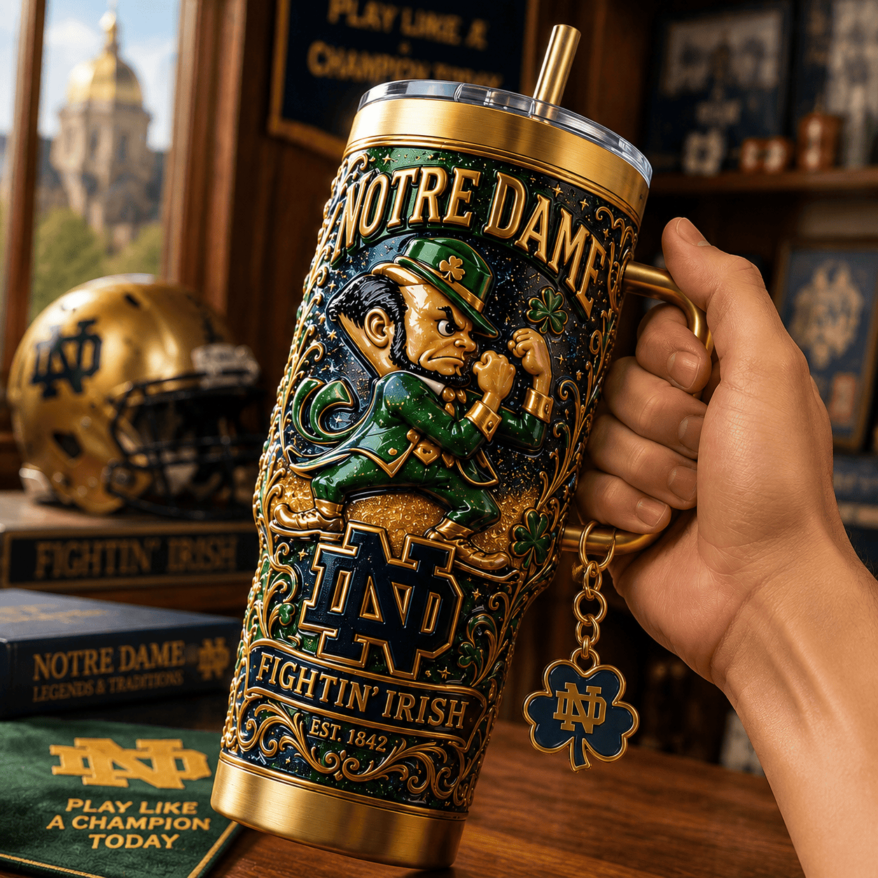 NDFI 40oz Tumbler With Handle TTNL
