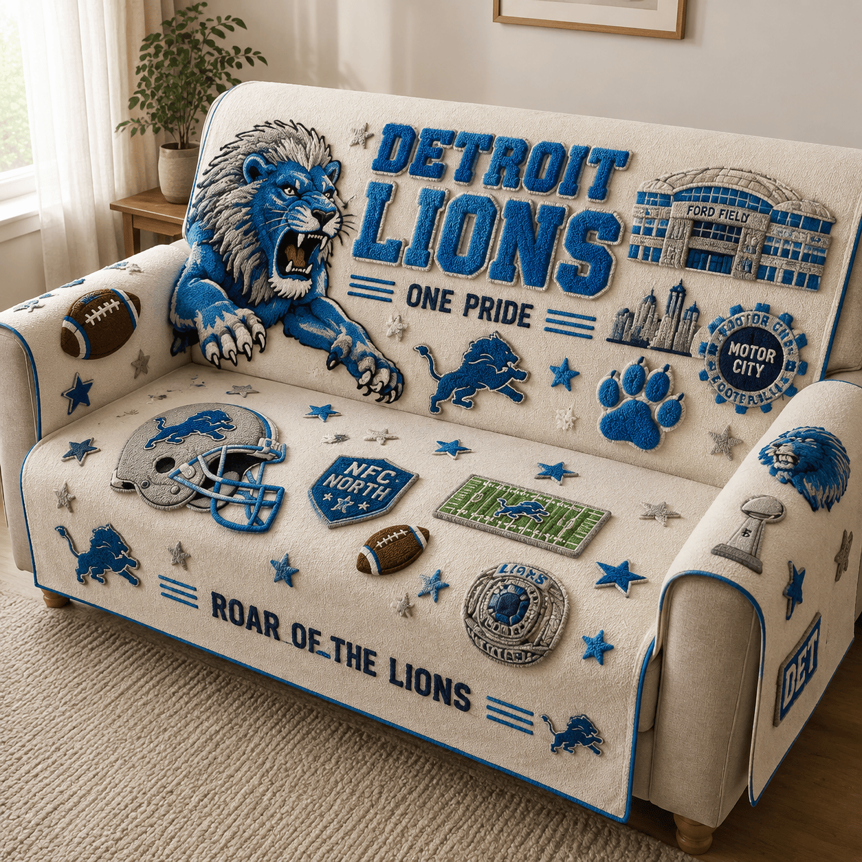 DTL Tufted Sofa Cover & Pillow Set DNBN