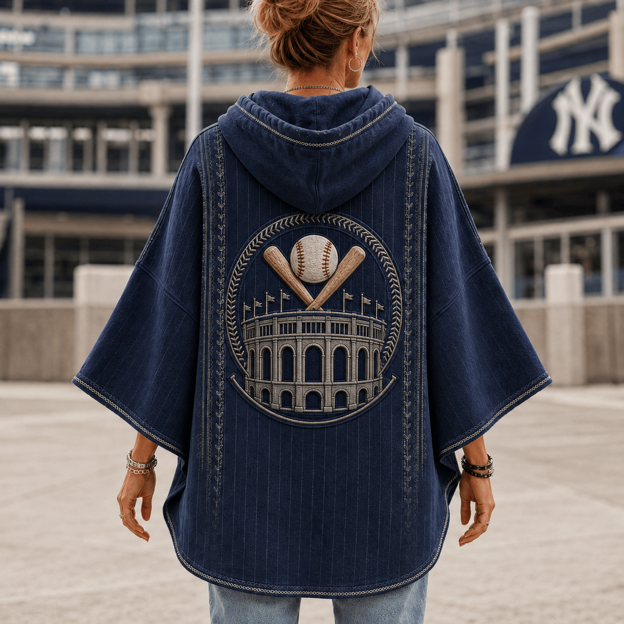 Premium NYY Short Sleeve Hoodie NTVA