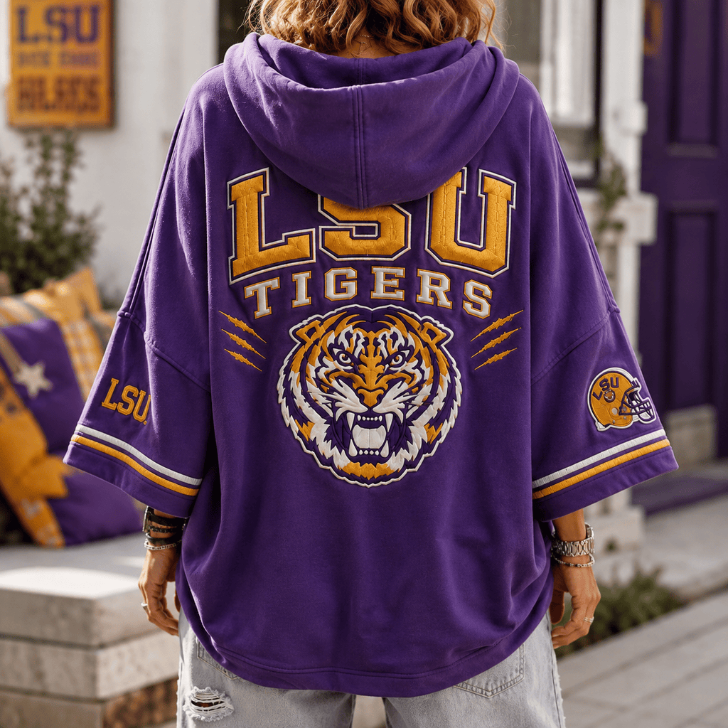 Premium LSU Short Sleeve Hoodie NVH