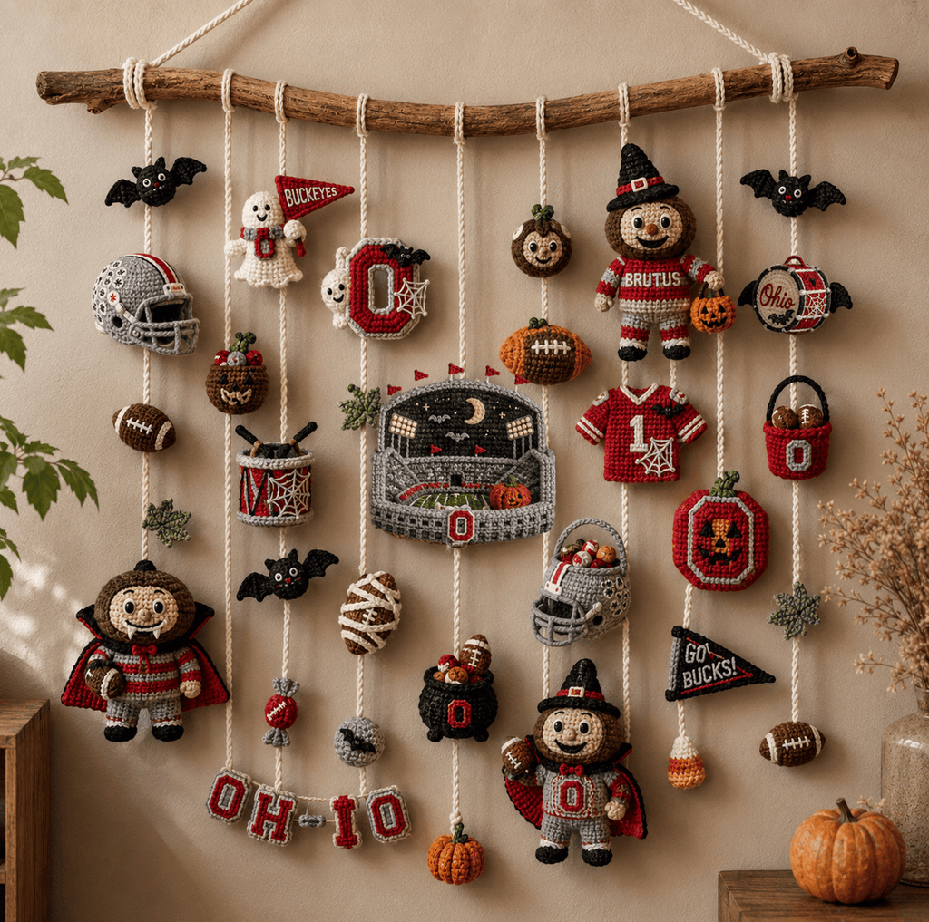 OSB Halloween Crochet Wall Hanging HTTT
