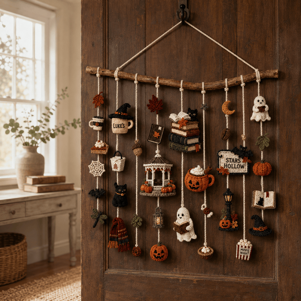 GMG Halloween Crochet Wall Hanging HTTT