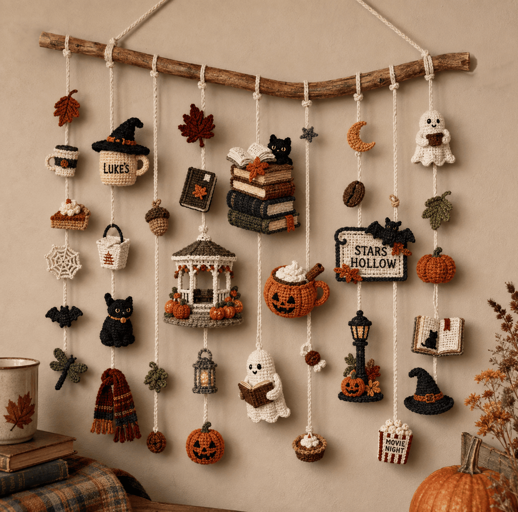GMG Halloween Crochet Wall Hanging HTTT