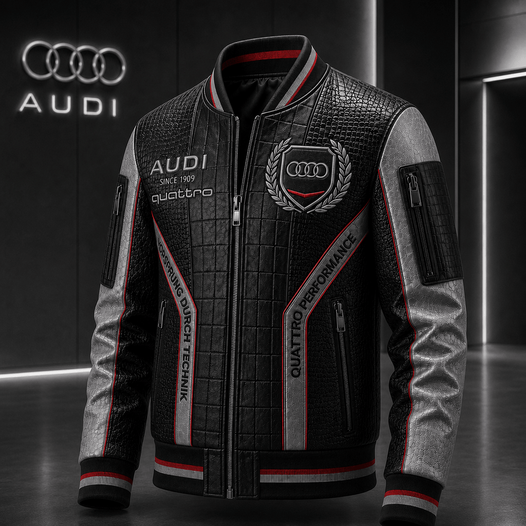 Premium AUD Leather Zipper Jacket TNSM