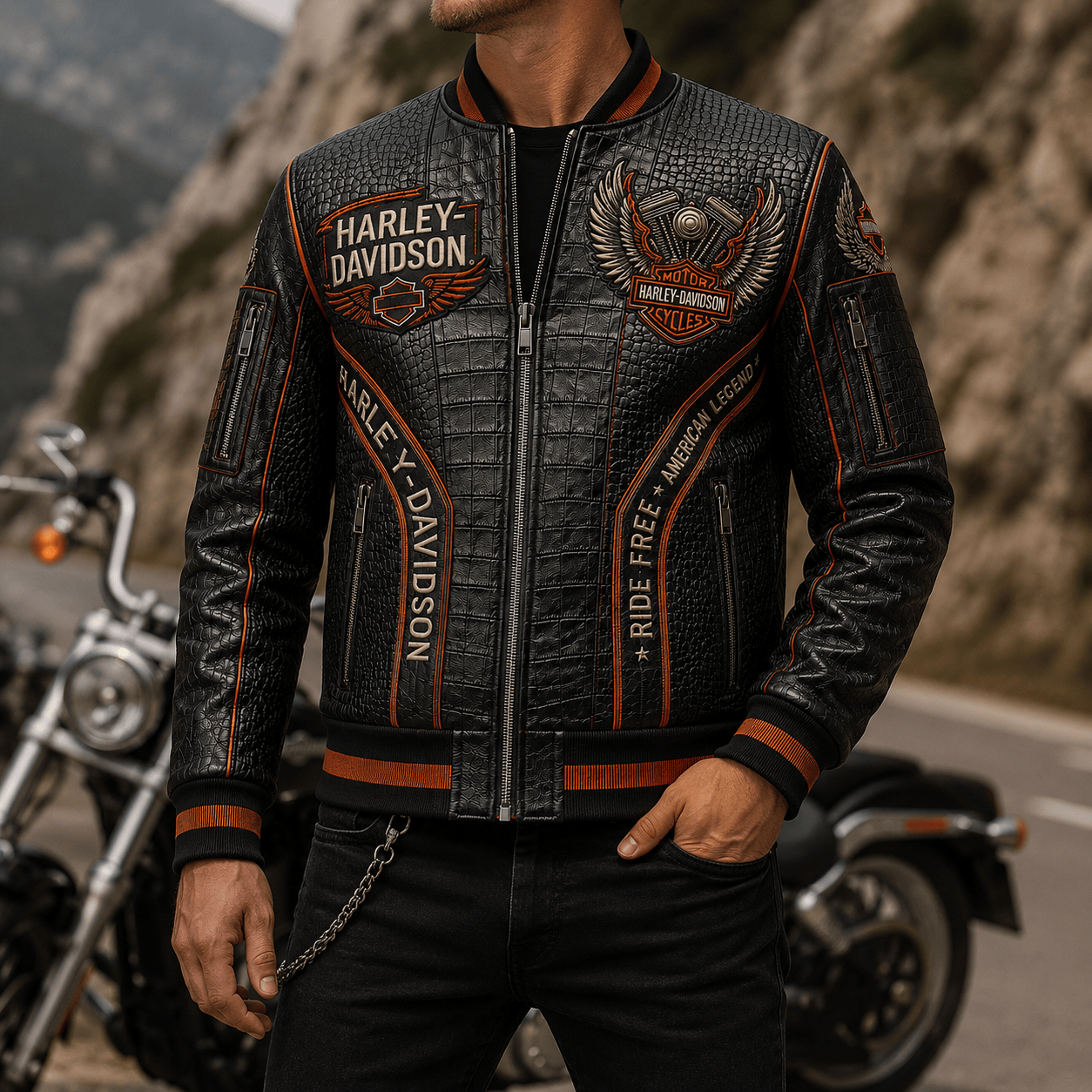 Premium HLDV Leather Zipper Jacket TNSM