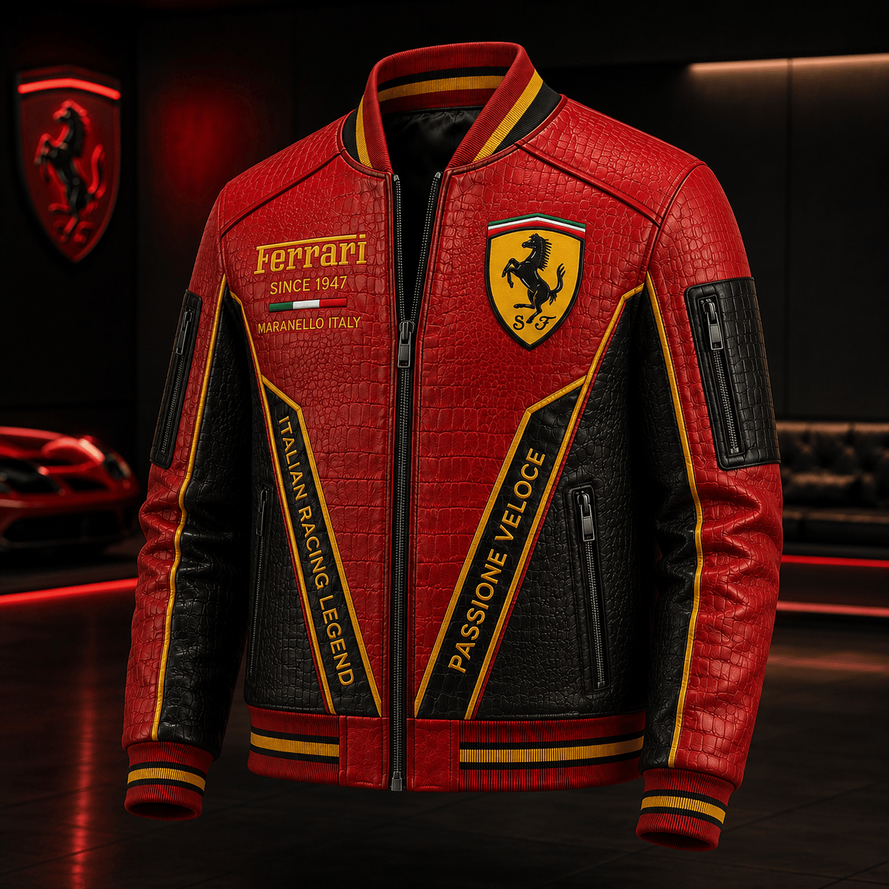 Premium FRR Leather Zipper Jacket TNSM