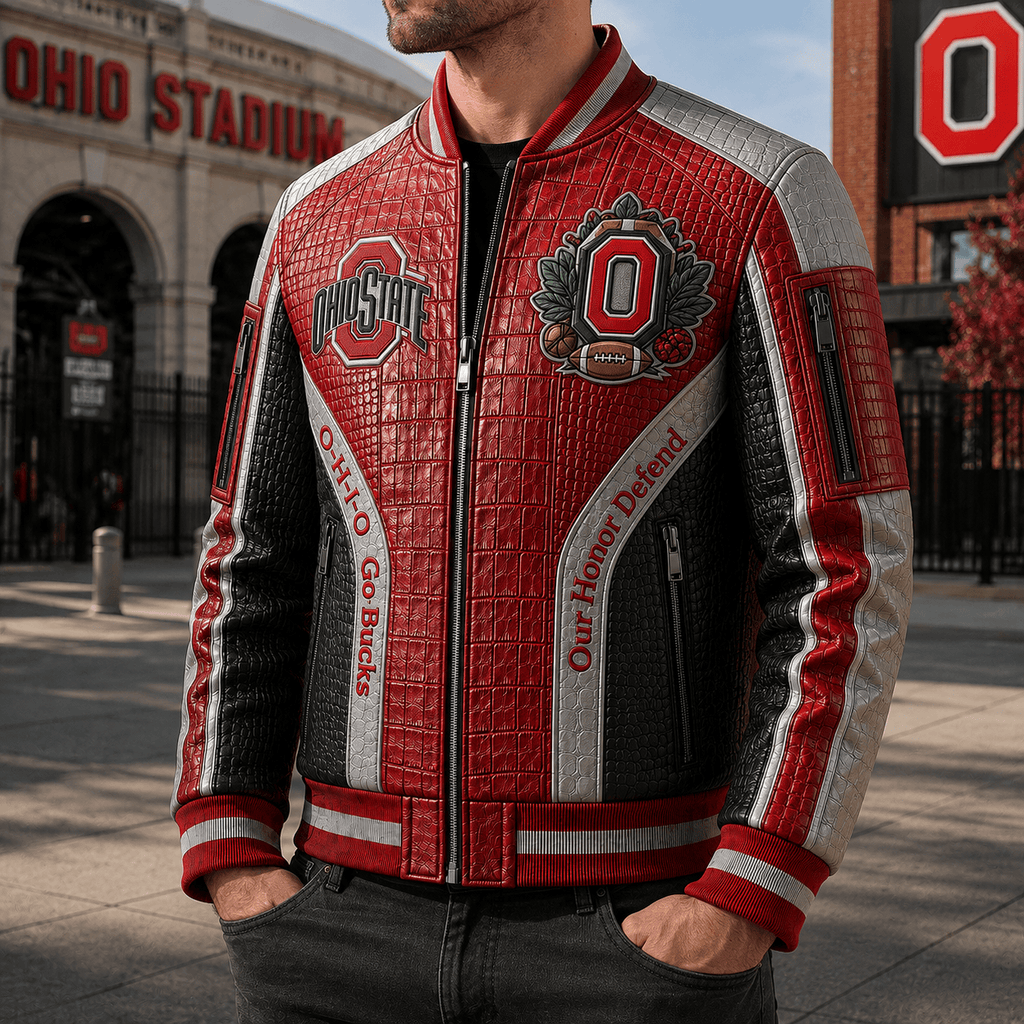 Premium OSB Leather Zipper Jacket TNSM