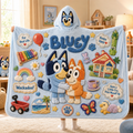 Premium BLU Hooded Blanket BMD