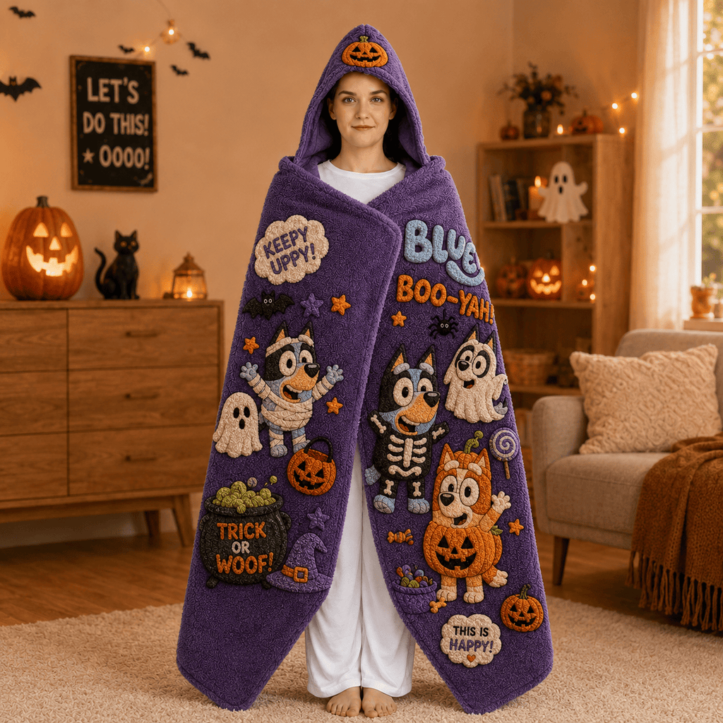 Premium BLU Hooded Blanket BMD